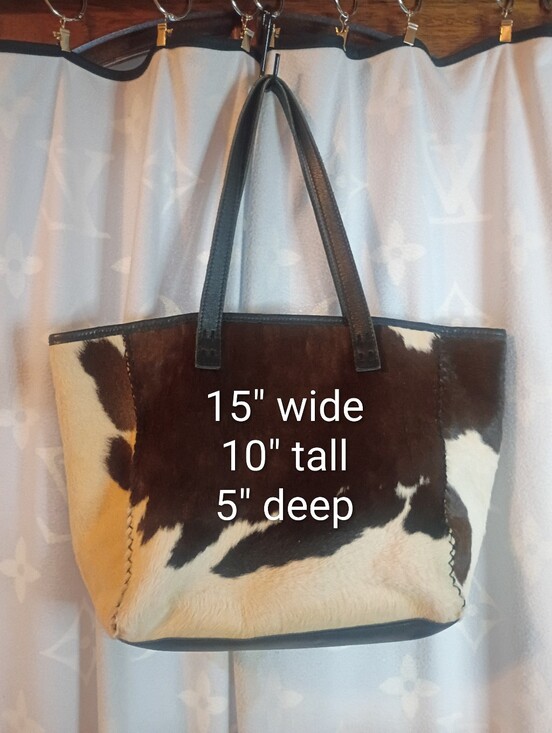 BCBGMaxAzria Handbags - BCBG Max Azria Cow Print Hair On Hide Bag Purse